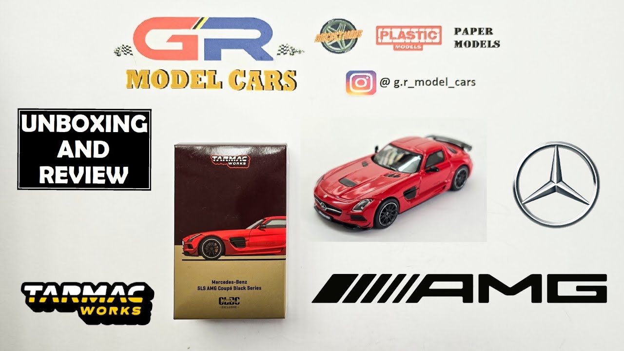 Tarmac Works Mercedes-Benz SLS AMG Black Series Unboxing and Review | 1:64 Scale | Diecast Model Car