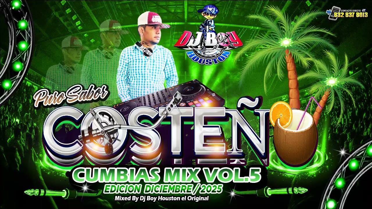 ( ESTRENO ) Puro Sabor 🔥🌴🥥kosteño Mix Vol.5  Diciembre -2025 Dj Boy Houston El Original