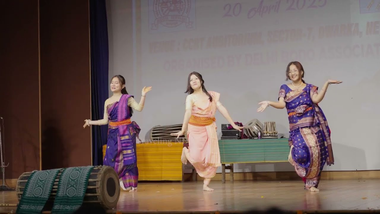 Bungwa laswi, AANGNI ASAN & Sohorni Geolangnai song performance in Delhi Bwisagu celebration 2025