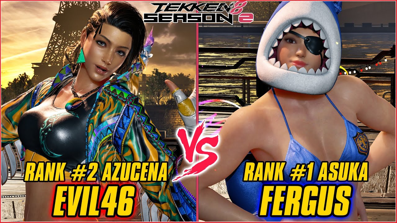 TEKKEN 8 | EVIL46 (RANK #2 AZUCENA) vs FERGUS (RANK #1 ASUKA) | TEKKEN 8 RANKED MATCH