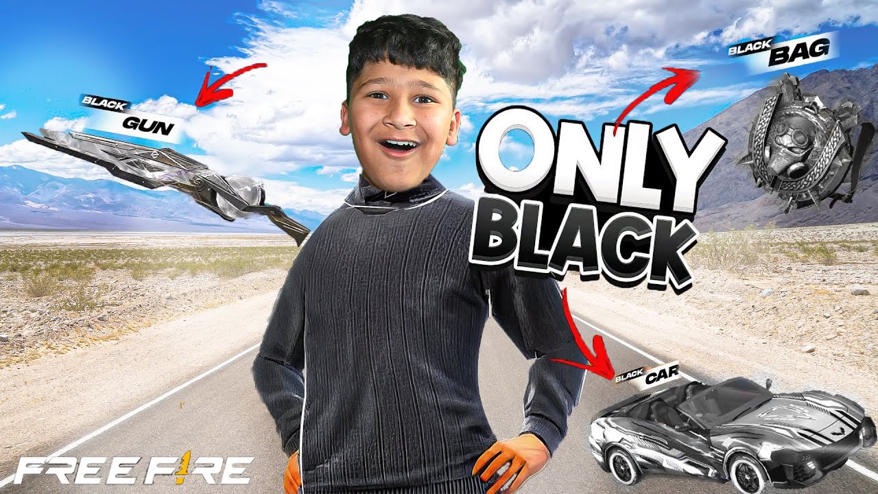 Only black challenge in free fire 😎