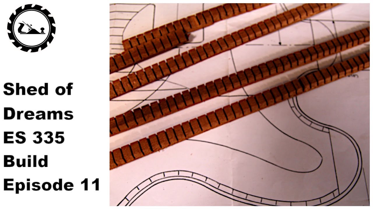 The Shed of Dreams ES 335 build  Episode 11: Making kerf lining.