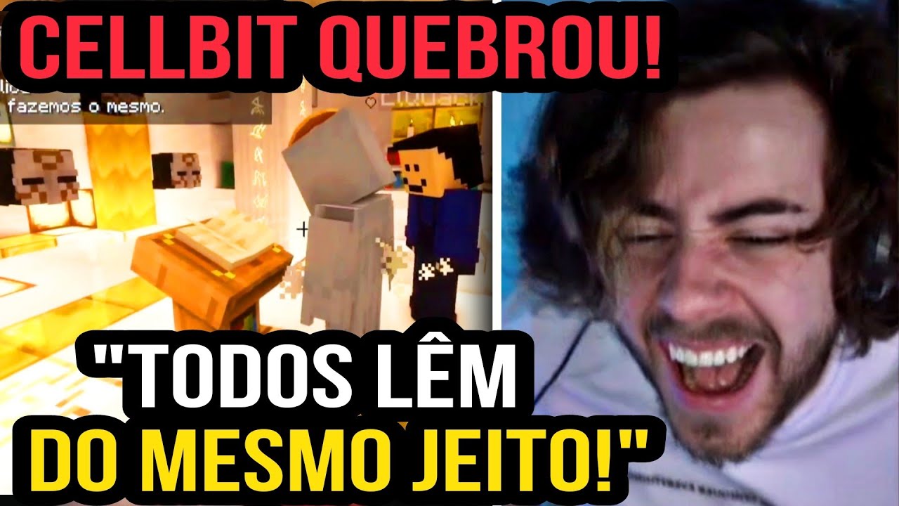 CELLBIT QUEBROU COM O RUBIUS FALANDO PORTUGU&Ecirc;S 😂 | MINECRAFT QSMP