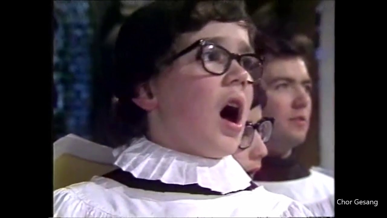 St Paul's Cathedral Choir rehearsing for the Royal Wedding (BBC 1981)