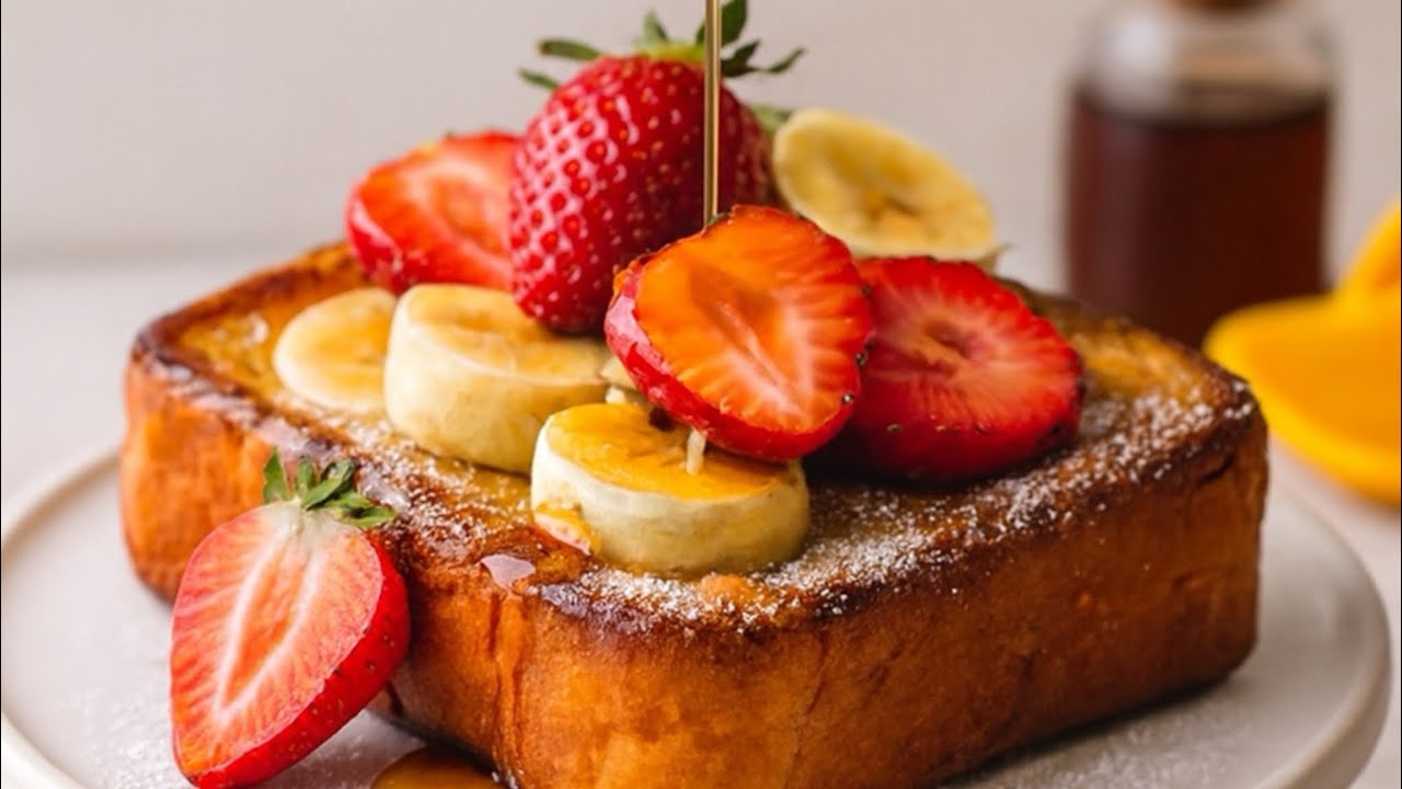 The best quick-easy French toast recipe أطيب وأسهل وصفة صحية للتوست الفرنسي