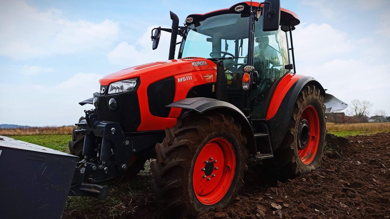 Zimowa Orka 2020 Kubota M5111 AgroMasz PO3 Phx 5. GPS w Kubocie? Nogi na kierownicy?