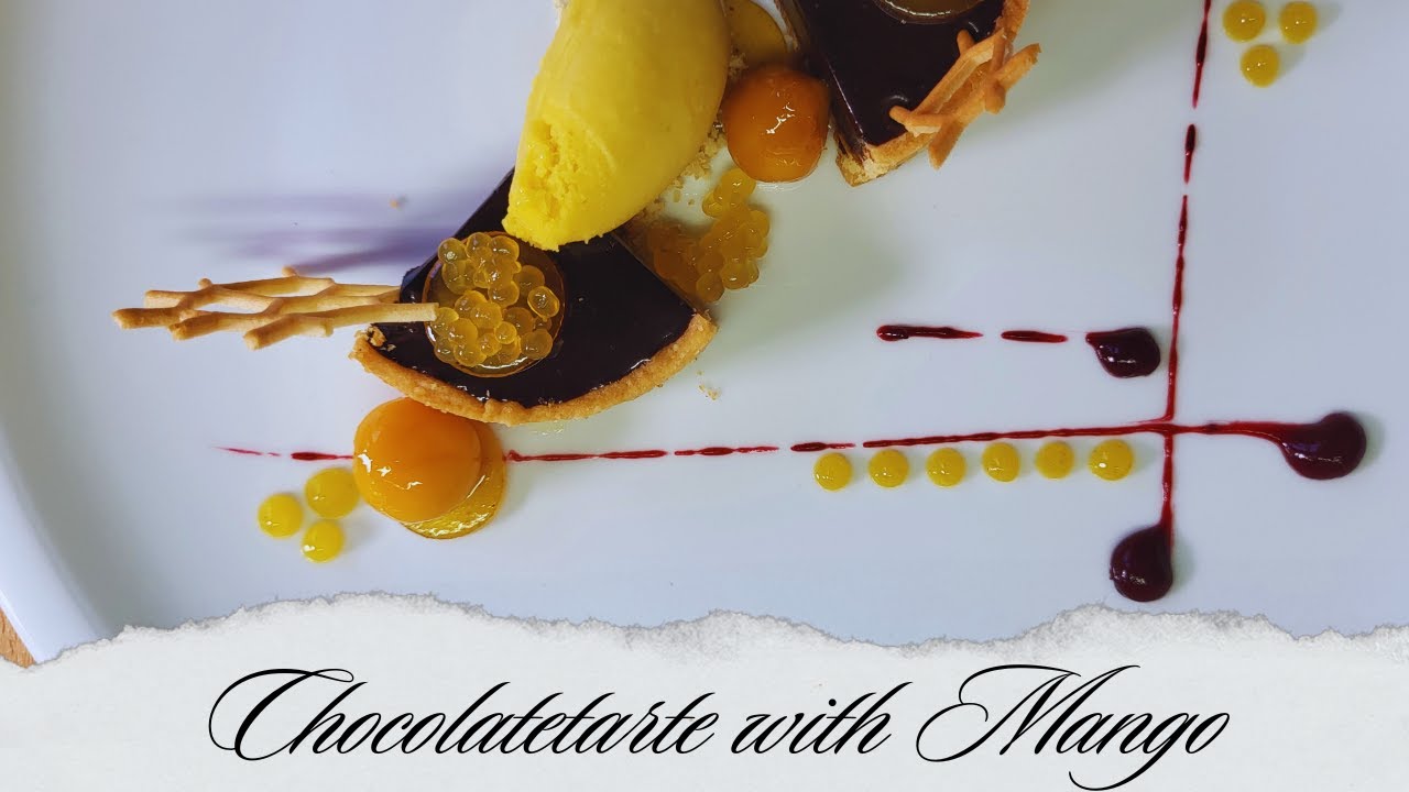Schokoladentarte mit Mango / Chocolatetarte with Mango