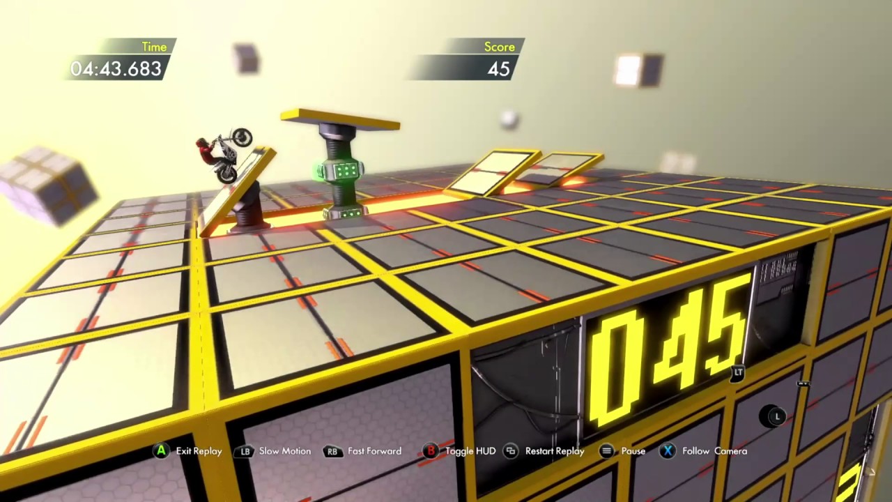Trials Fusion Cubicle Space #1 on Leaderboards Platinum Medal RedLynx vs All Stars controller