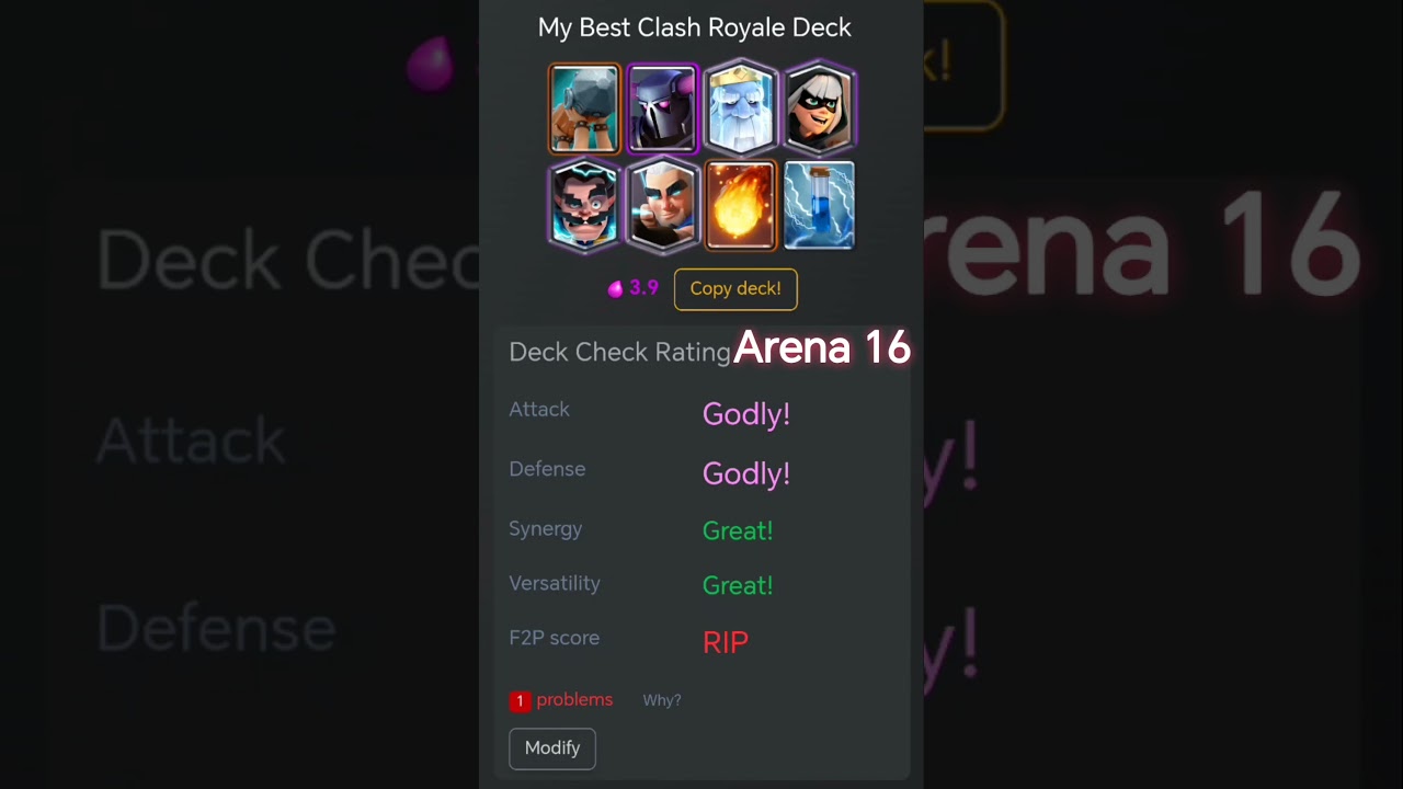 Best deck for Arena 16 #clashroyale #shorts #viral #pekka #mobilegaming #clashshort #goblin
