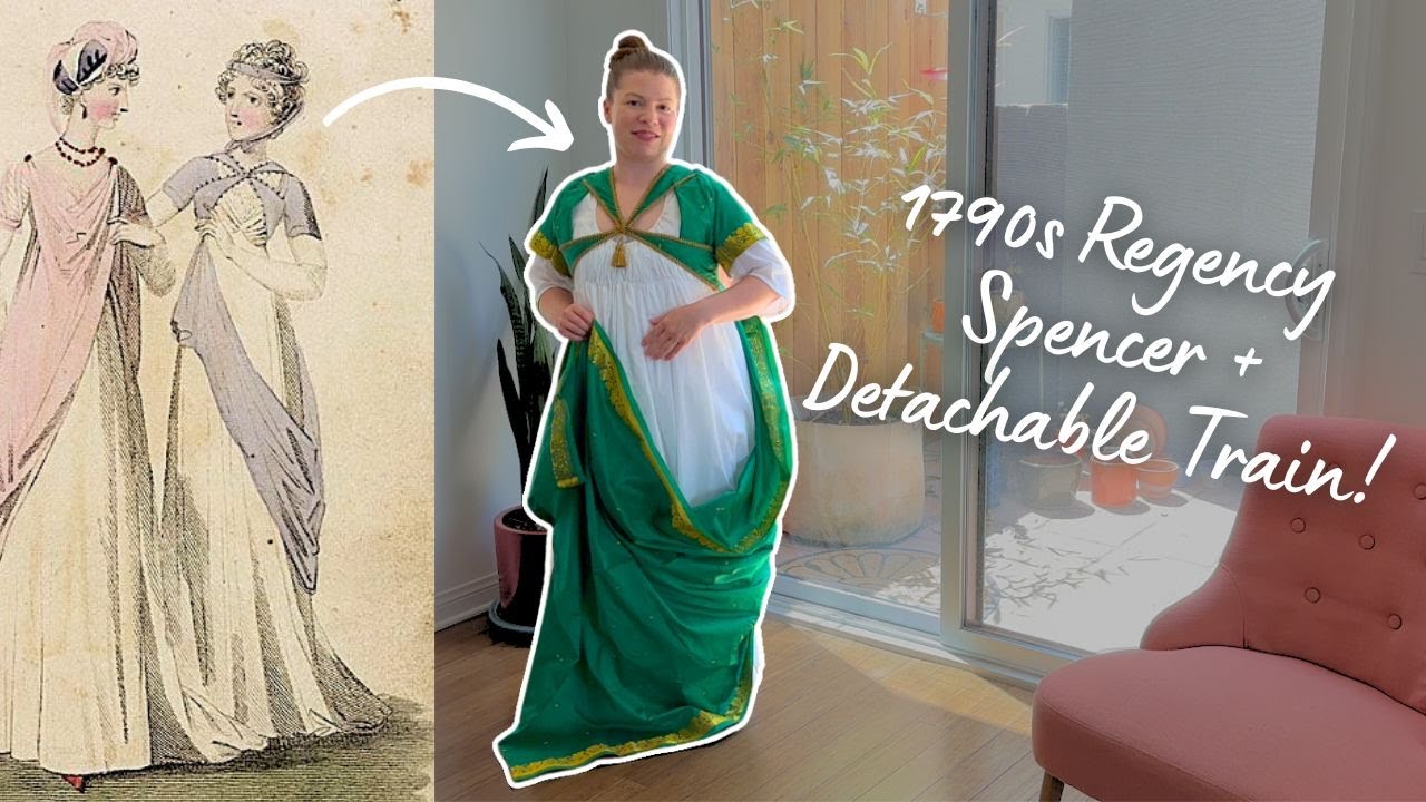 Turning a Saree into a Regency Spencer with Train: Creative Upcycling