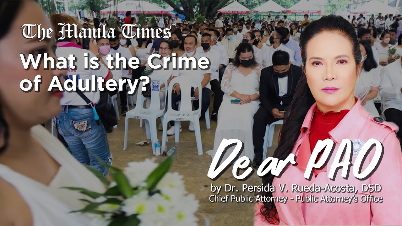 Dear PAO: What is the Crime of Adultery?