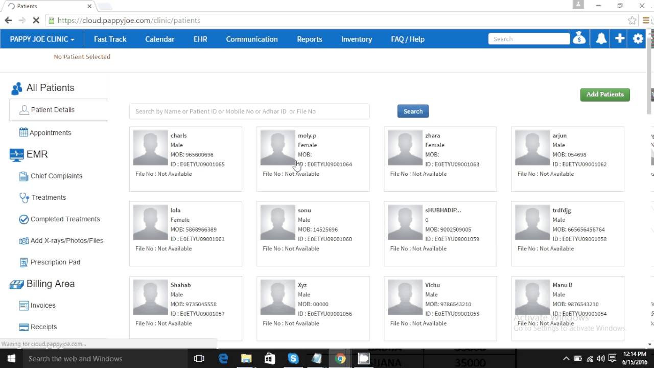 Pappyjoe Clinic Management Software