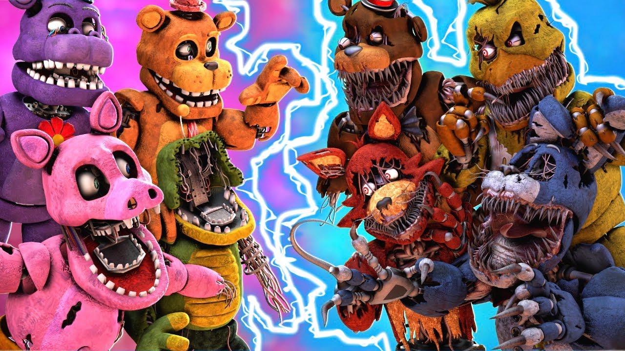 [SFM FNaF] Withered Melodies vs Demented