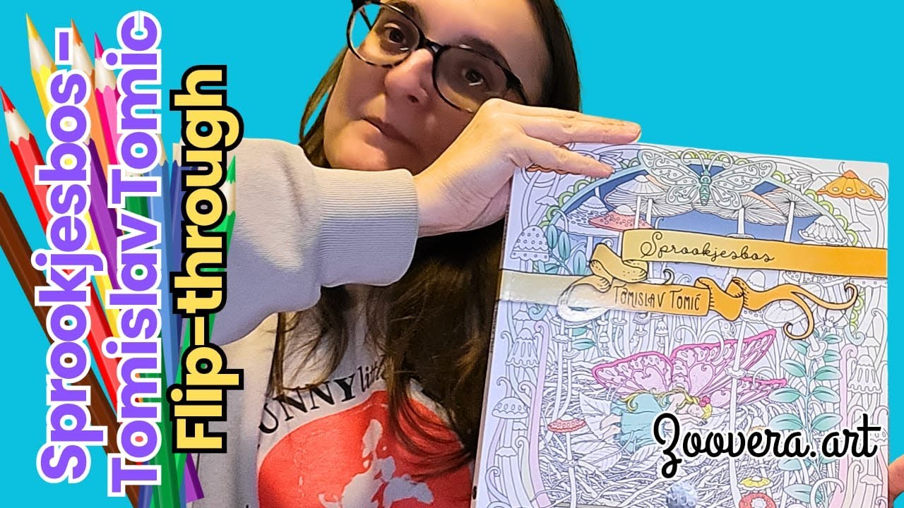 Я нашёл ещё одну ПРЕКРАСНУЮ РАСКРАСКУ! Листайте Sprookjesbos от Томислава Томича 🌳🧚🏻