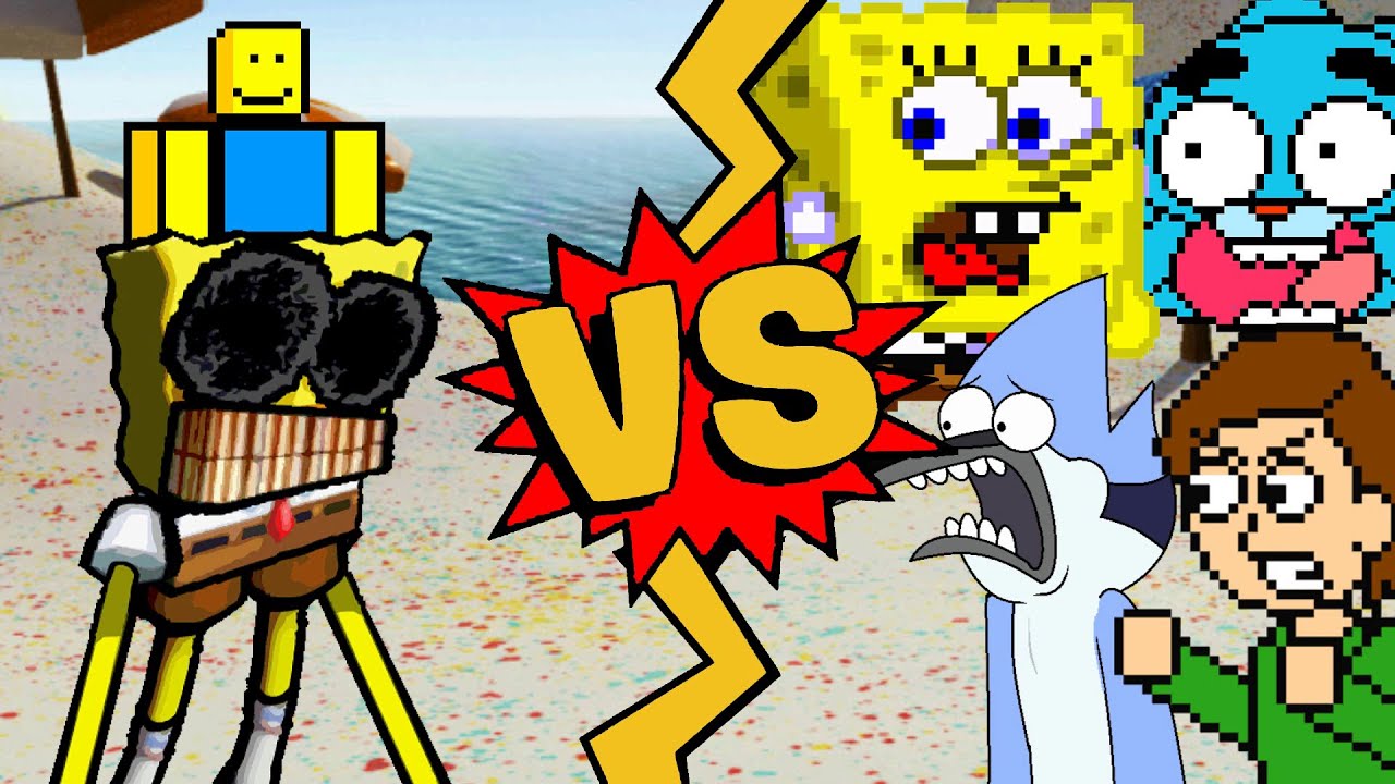 M.U.G.E.N Battles | Spong/Newbie vs Gumball/Mordecai/SpongeBob/Boris Anderson