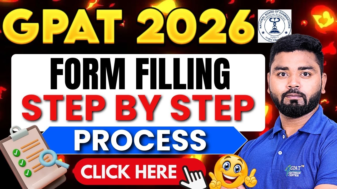 GPAT 2026  Form Filling Step by Step | Complete Process | Beginner Friendly #exam #gpat