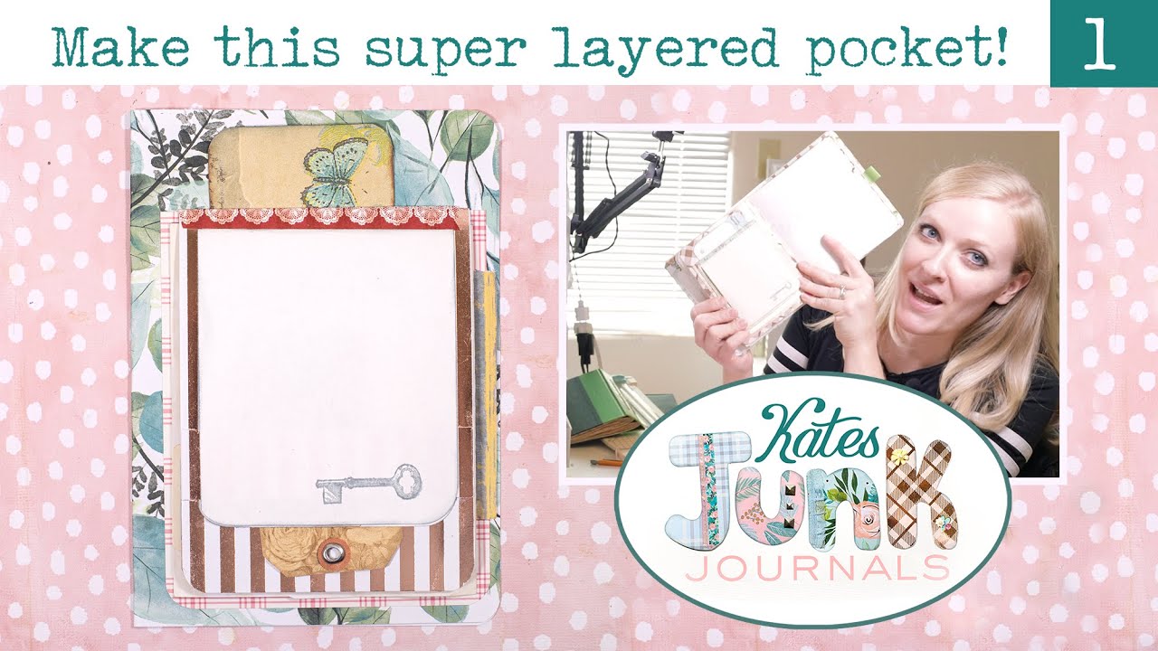 Make an awesome layered flip pocket for your Junk Journal