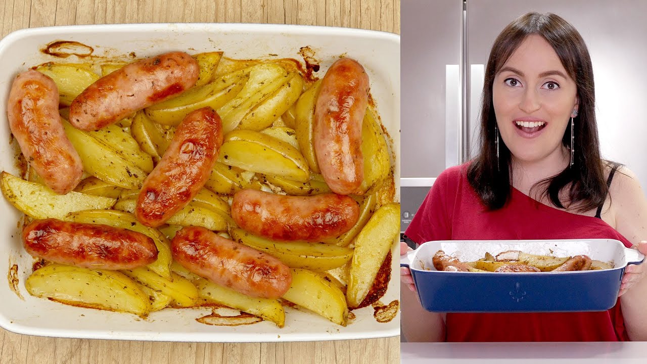 LINGUIÇA AO FORNO COM BATATA - RECEITA PRÁTICA | Cook'n Enjoy 599