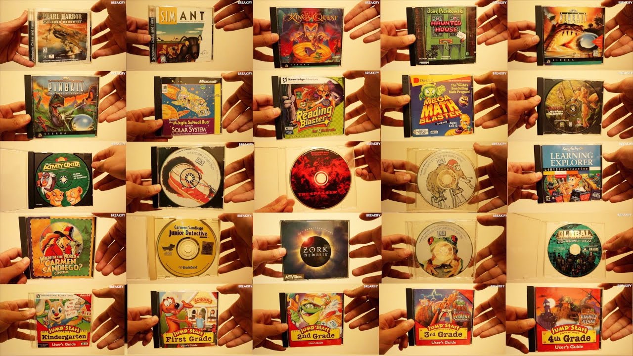 90s Childhood Computer Games (Nostalgic Retro PC Games Collection)