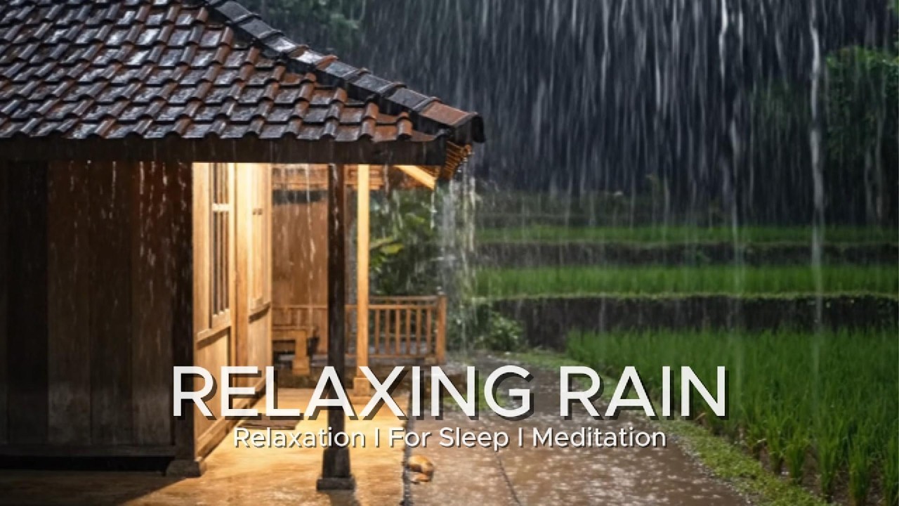 Stop Overthinking Tonight with Heavy Rain & Thunder Over the Car During a Storm