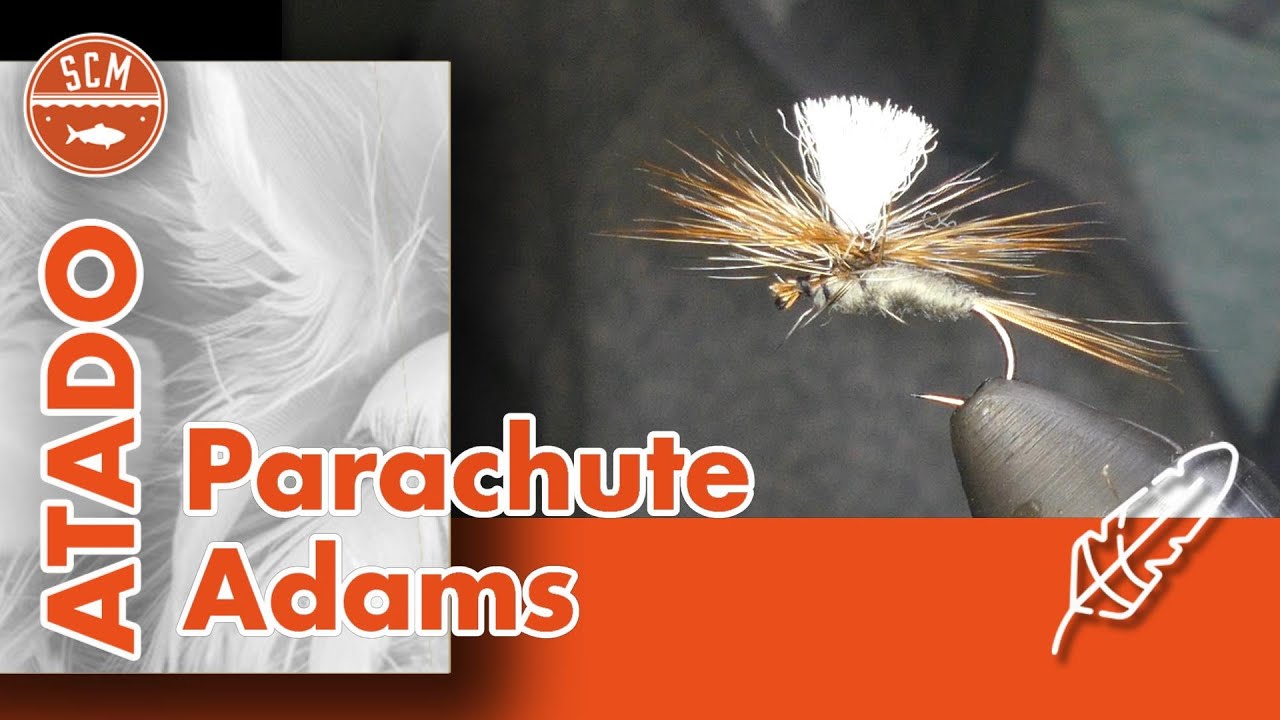 Atando la mosca seca Adams estilo parachute (Parachute Adams)