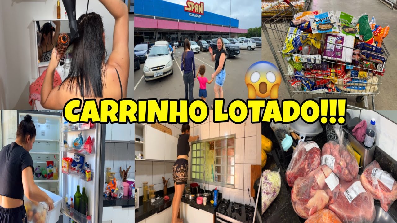 MINHA MÃE PERDEU O CONTROLE NO MERCADO 😱 | FAXINA RELÂMPAGO + FIZ MEU CABELO SOZINHA ✂️