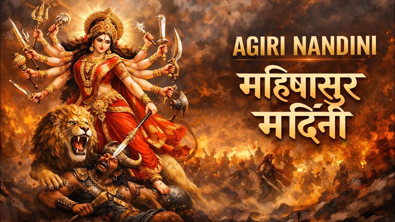 Aigiri Nandini | Mahishasura Mardini Stotram | Powerful Goddess Durga Bhajan