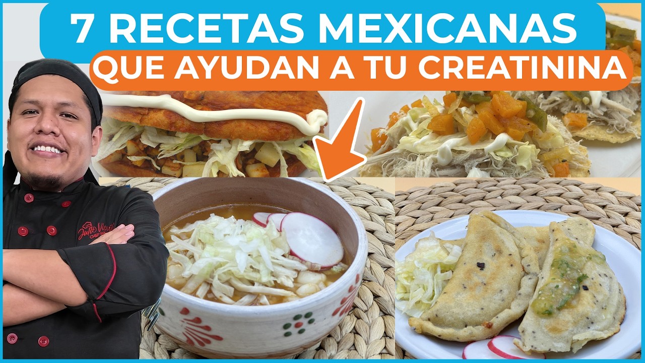 Recetas mexicanas que SÍ puedes comer con enfermedad renal 👨‍🍳 Junica Chef Renal 🌮