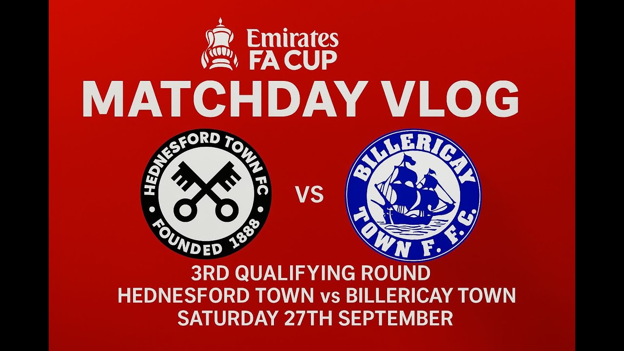 First Time with the Pitmen! FA Cup 3rd Qualifying Round | Hednesford Town vs Billericay Town
