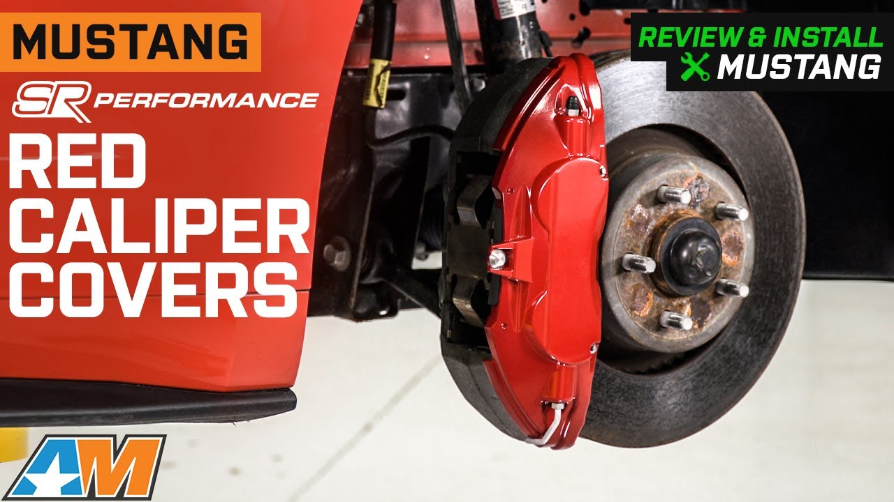 2015-2022 Mustang SR Performance Red Caliper Covers; Front and Rear Review & Install
