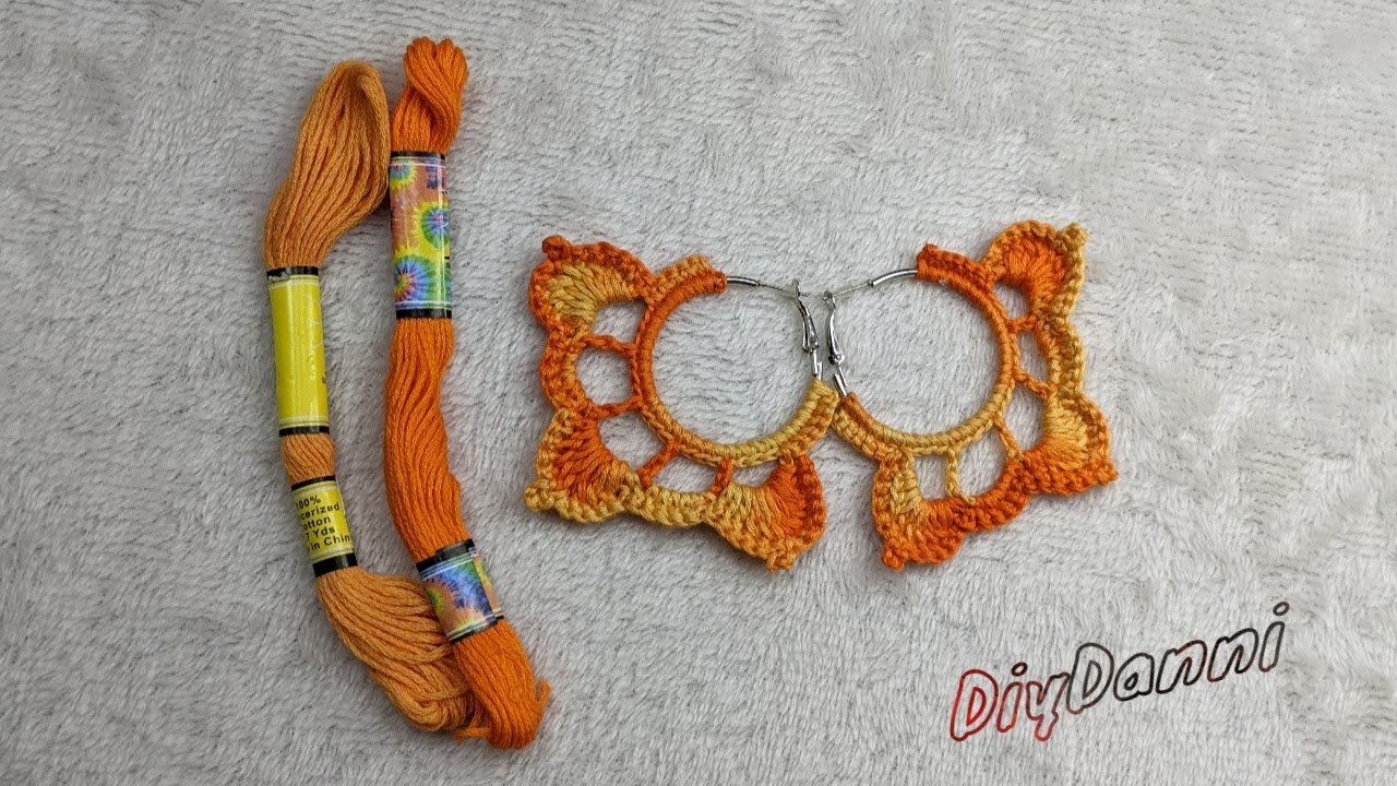 How to Crochet Hoop Earrings (#3)