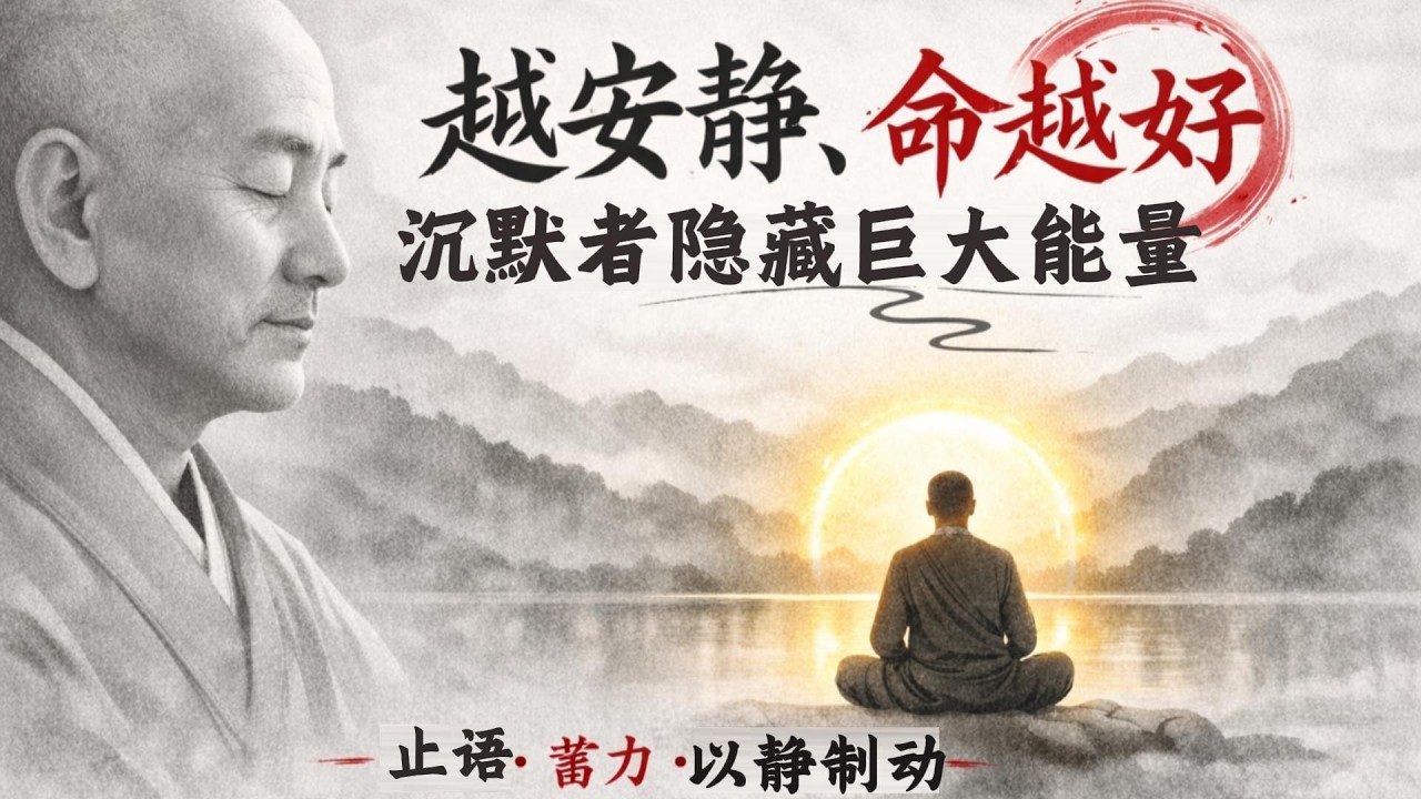 為什麽越安靜的人，命越好？沈默者藏著你不知道的巨大能量#禪宗智慧#佛學故事 #佛法智慧