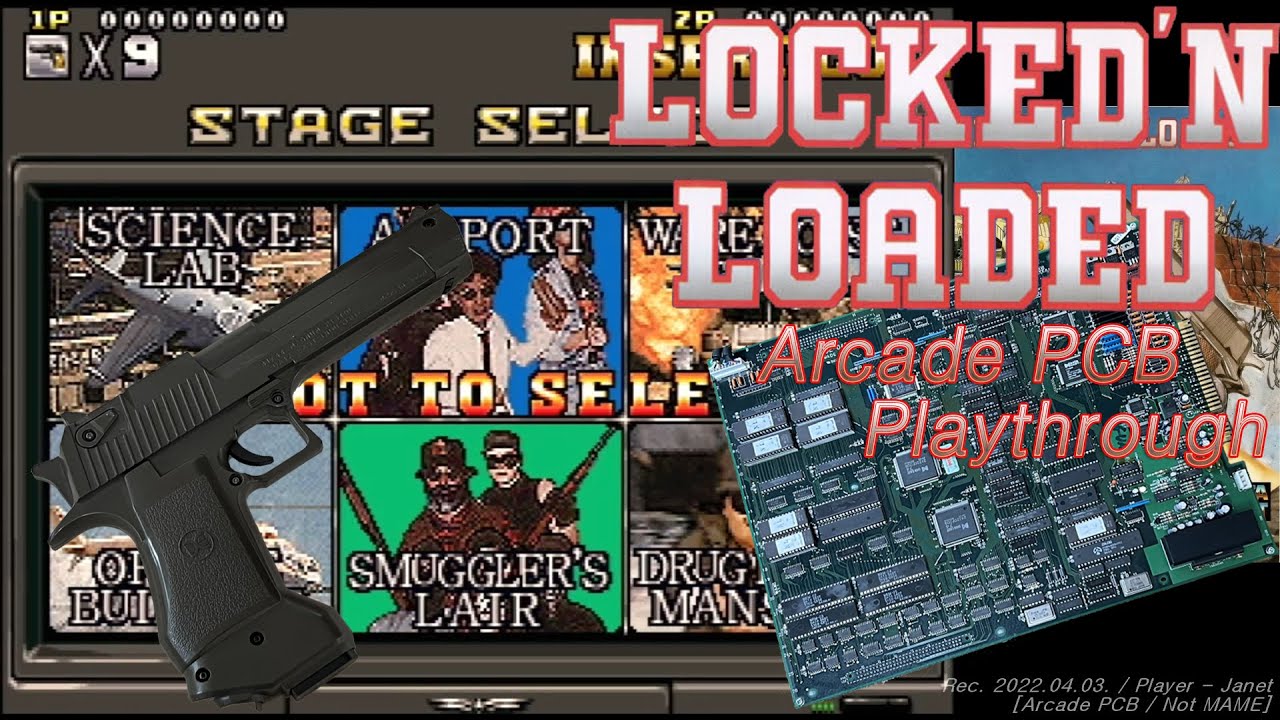 Gun Hard / Locked'n Loaded - Full Game Playthrough (Overseas Ver-Not MAME) / ガンハード / 건 하드 기판 플레이 영상