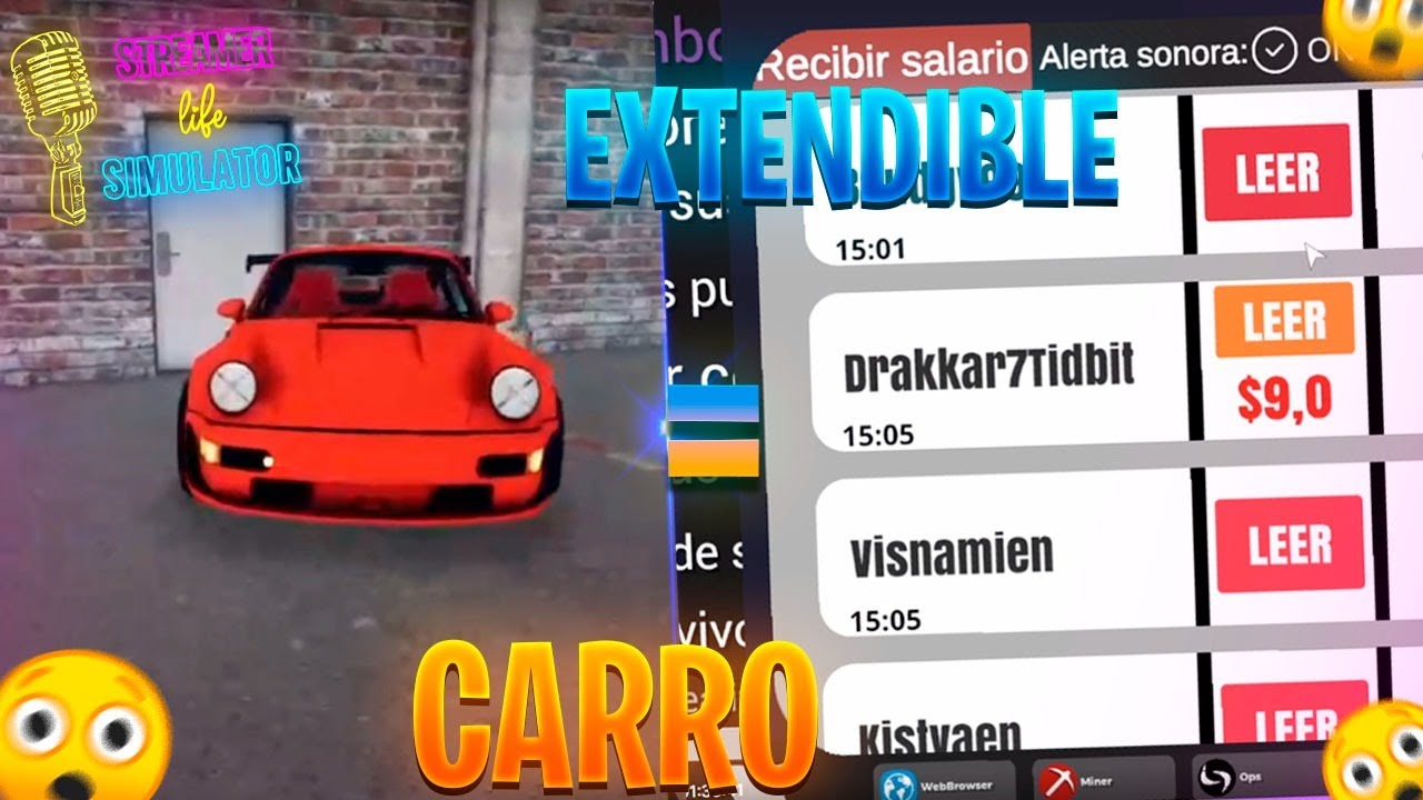 EXTENDIBLE PARA COMPRAR UN AUTO DE LUJO | Streamer Life Simulator #11