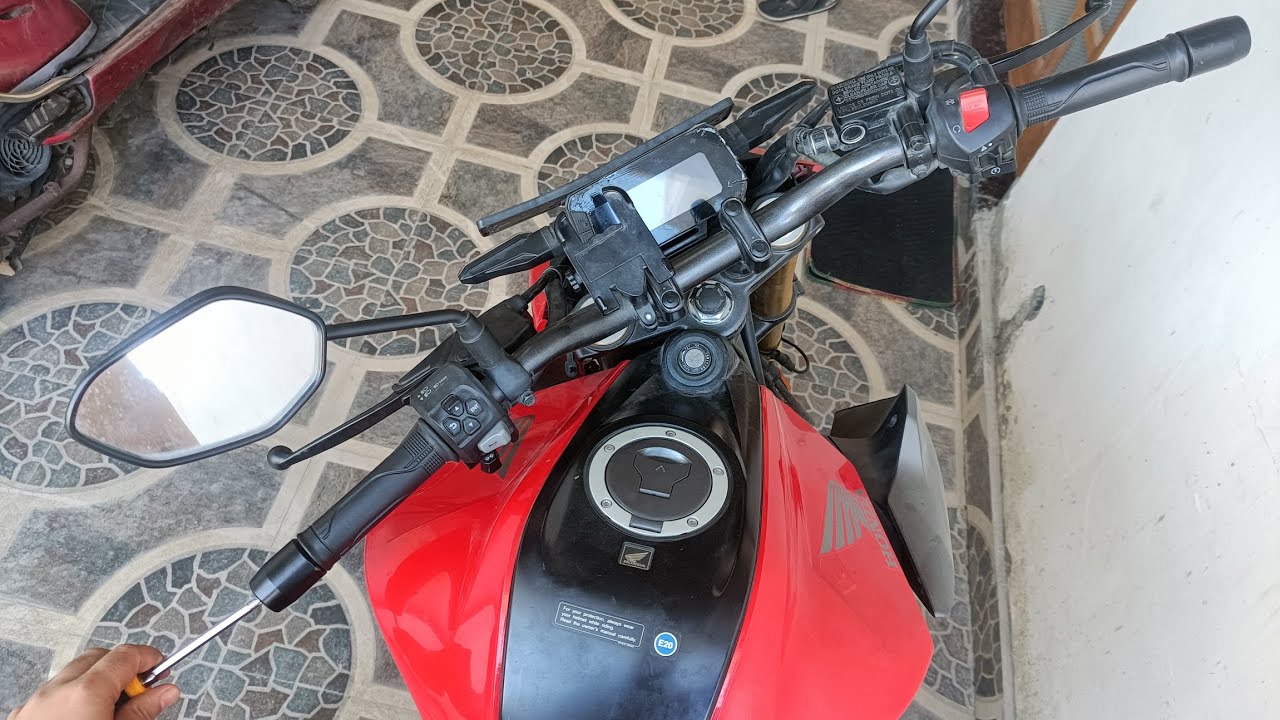 Replacing bar end weight in my honda cb300f | Vibration fix 