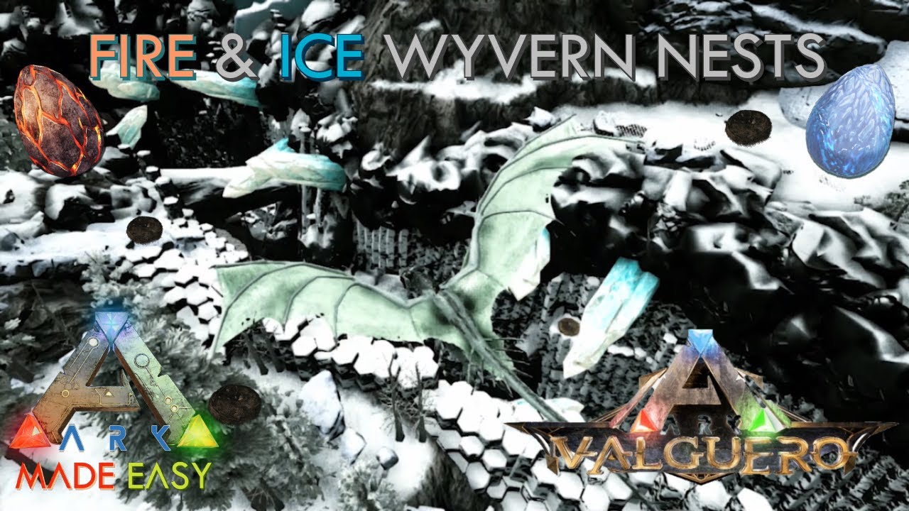 ✨Easy✨ Fire🔥 & Ice🧊 Wyvern Nests | Valguero | ARK: Made Easy