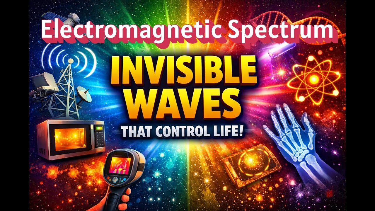 Electromagnetic Spectrum Explained | Invisible Waves That Control Our Life | Physics + Biology