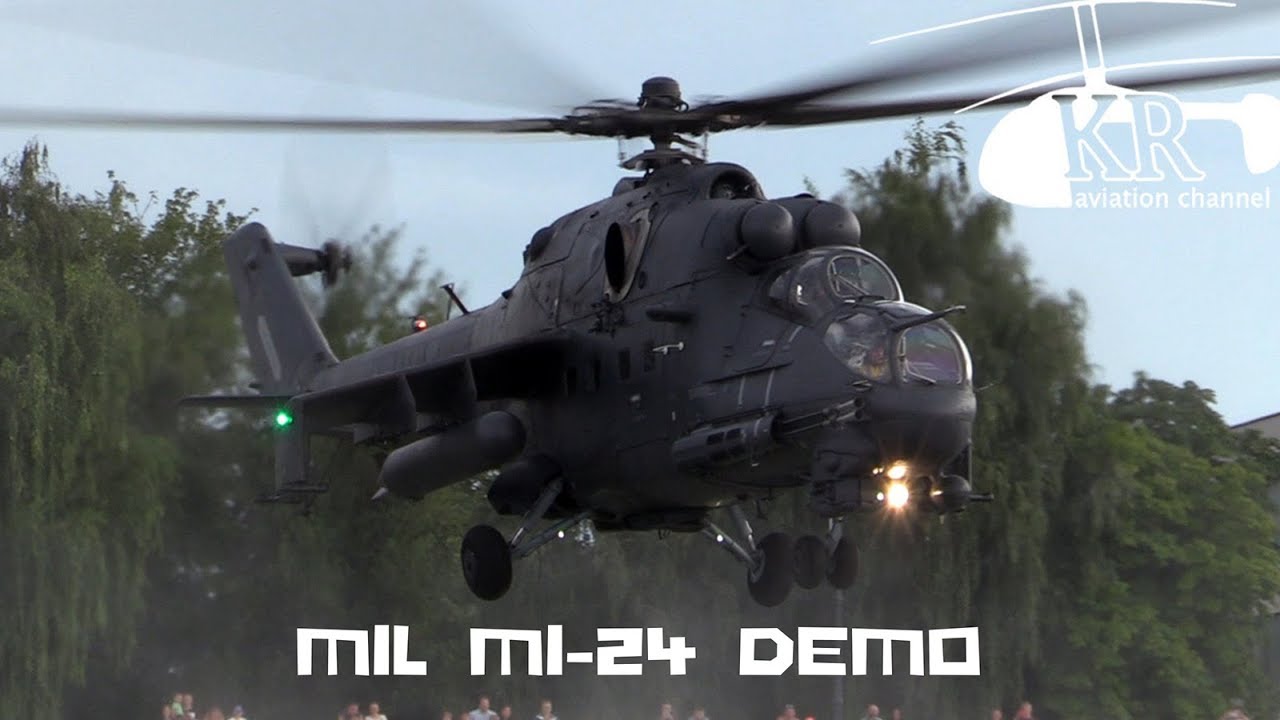 Mil Mi-24 demo flight practice over Tisza River, Szolnok
