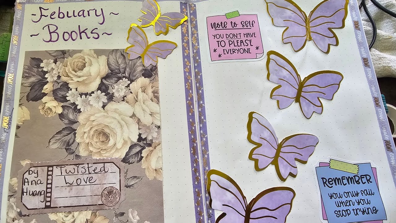 Bookish Journal Spreads 📚 🍄 #bookspreads #journalwithme #bookrecommendations