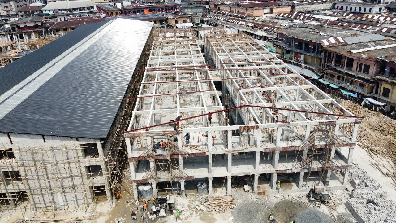 The New Face Of Shopping Centre Market(Ekeoha) In Aba Being Rebuit By Governor Alex Otti Of Abia