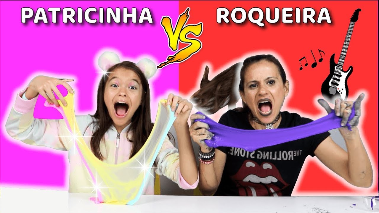 CRIANÇAS FAZENDO SLIME COM 3 CORES NA ESCOLA! Patricinha Vs Roqueira!!