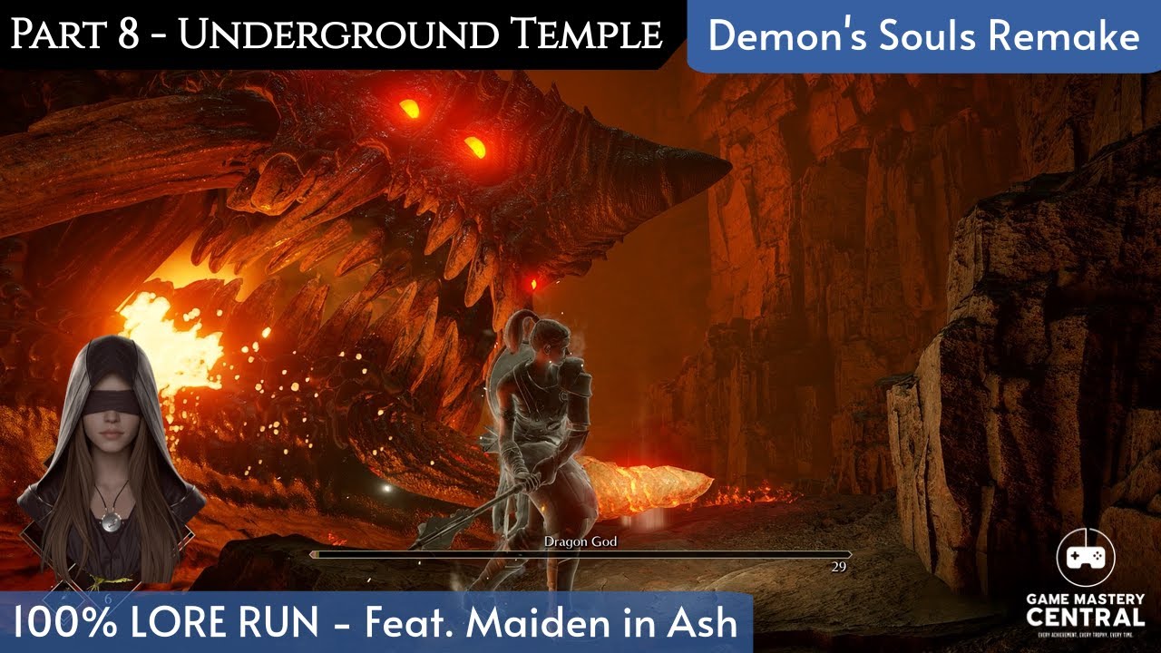 Demon’s Souls Remake 100% Lore Run — Underground Temple (2-3) + Dragon God Boss
