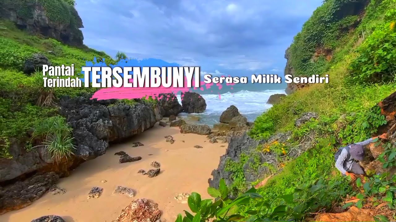Perjalanan dan Suasana Jelajah Pantai Terindah Tersembunyi Gunung Kidul PANTAI MBIRIT