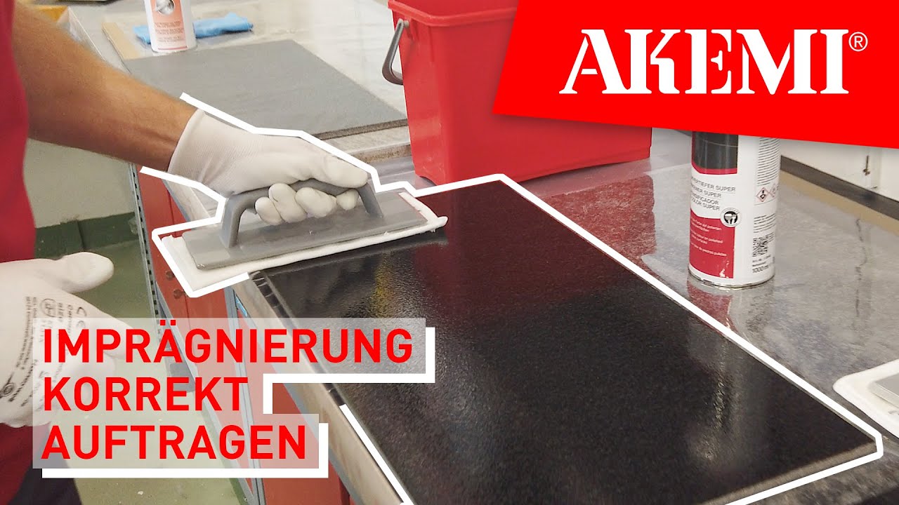 Imprägnierung korrekt auf Stein auftragen und den Überschuss richtig entfernen