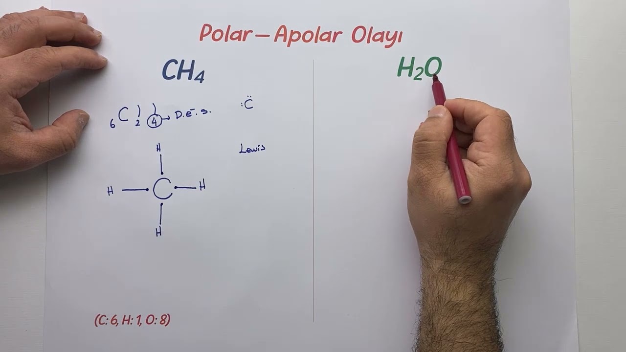 Çözünme olayı, maddenin polarlık, apolarlık olayı(görsel ve sade anlatım)