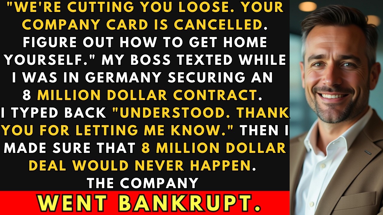 They Fired Me Via Text In Germany; Cancelled My Company Card | Office Revenge