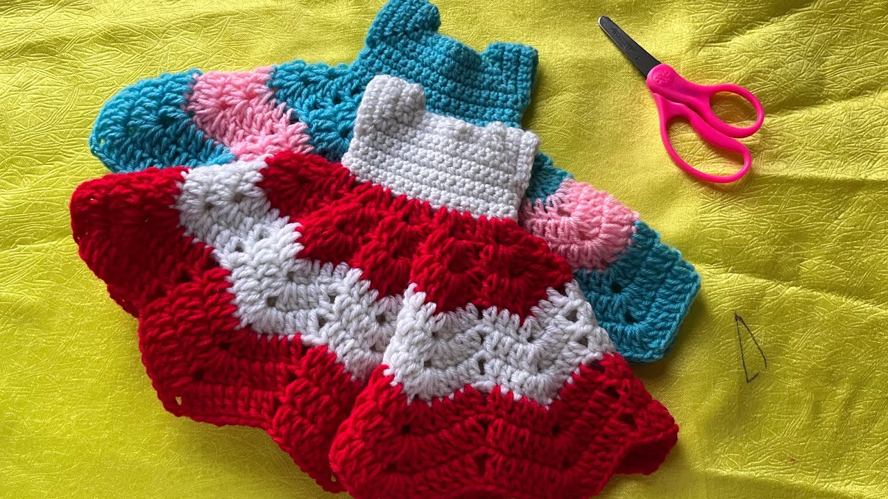 Most Gorgeous Christmas Crochet Doll Dress// Crochet Doll Clothes//Amigurumi