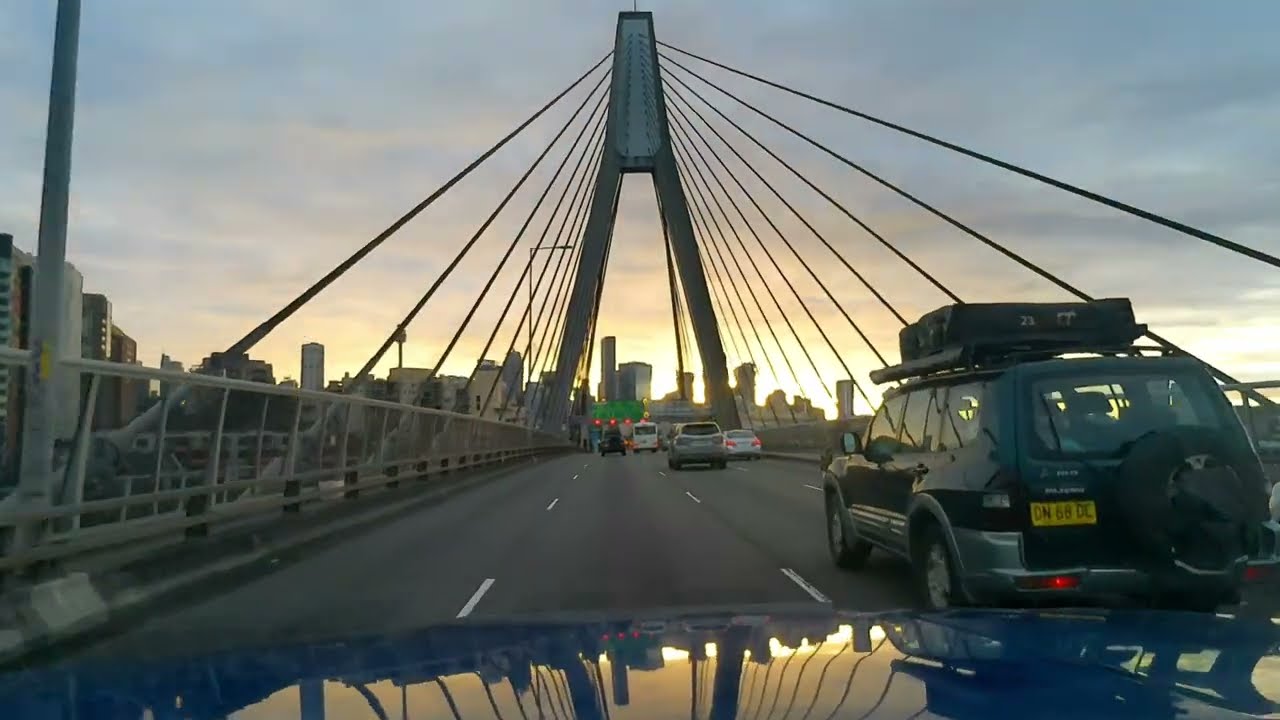 6AM Beautiful Sydney Sunrise 28Min Drive Ryde to Double Bay Almost No Traffic on the Road 2.01.26