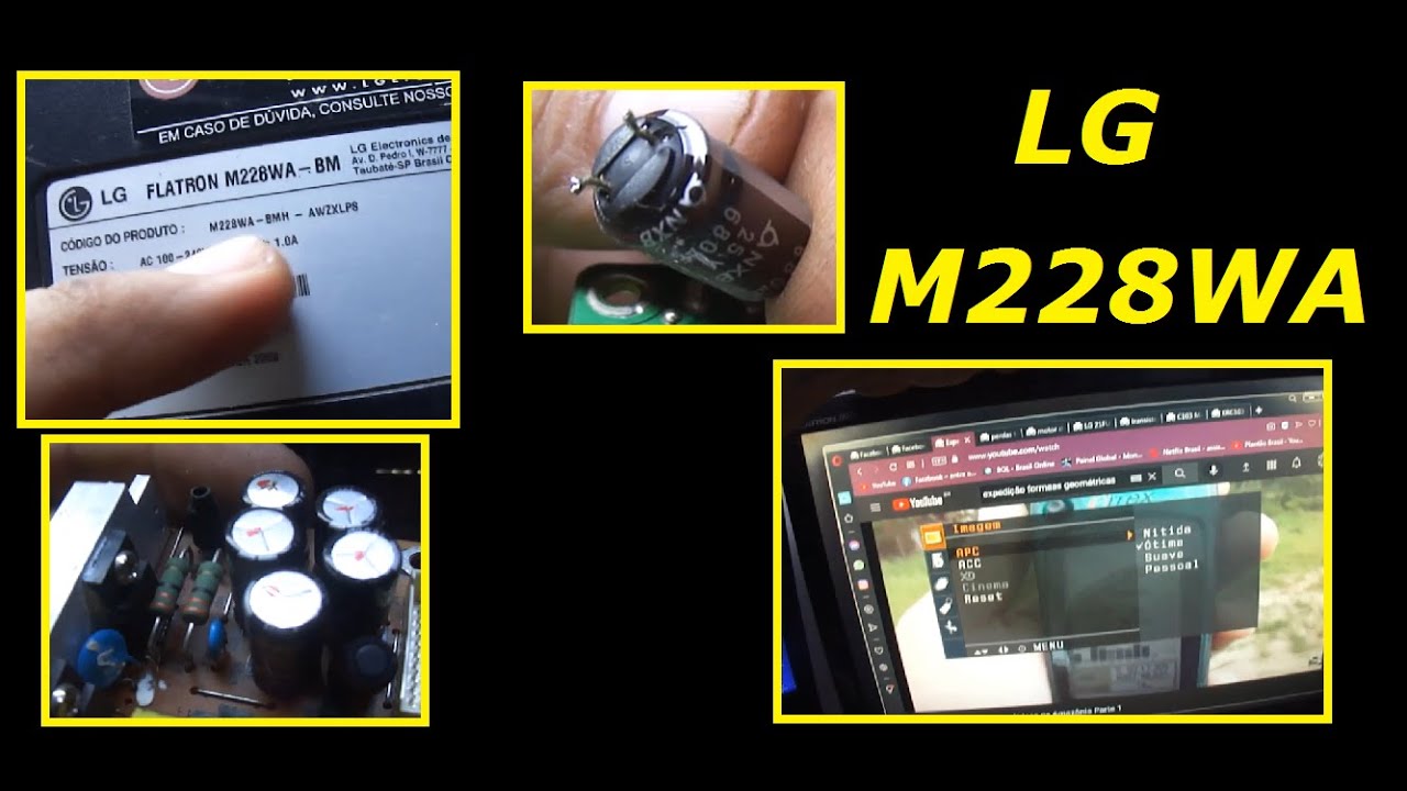 Defeito e conserto Monitor LG M228WA