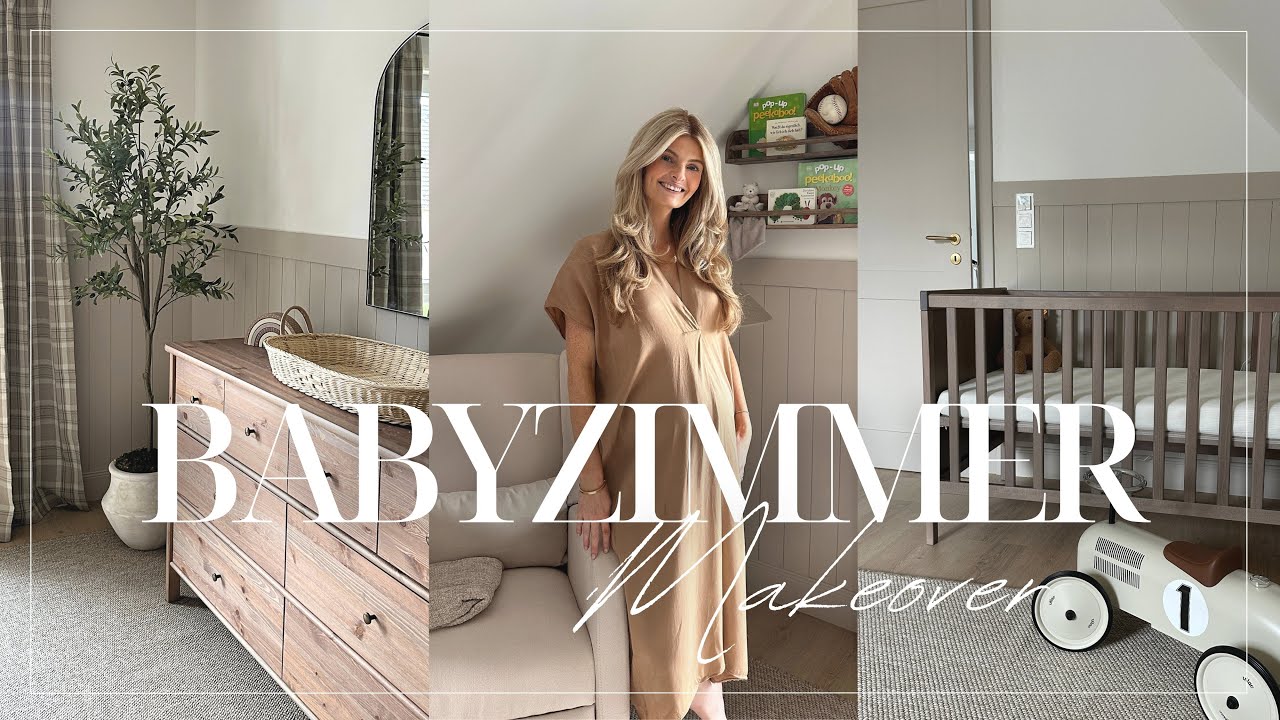 BABYZIMMER MAKEOVER | Moderne, Gemütliche Einrichtungsideen & Roomtour | theglazedblonde